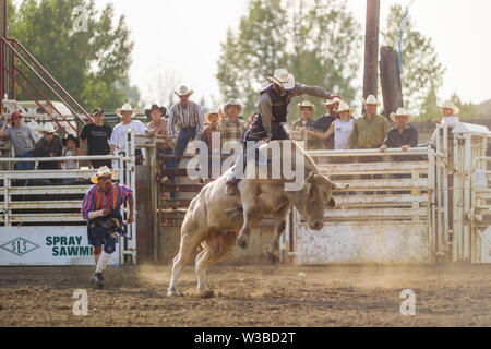 Rodeo Ereignis in Cochrane, Alberta, Kanada Stockfoto