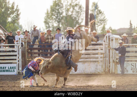 Rodeo Ereignis in Cochrane, Alberta, Kanada Stockfoto