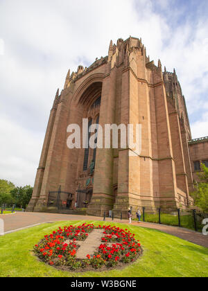 Externe Ansicht der Turm von Liverpool Anglican Cathedral Stockfoto