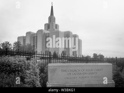 Die Kirche Jesu Christi der Heiligen der Letzten Tage Calgary, Alberta Tempel Alberta Kanada Stockfoto