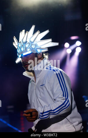 Britische band Jamiroquai führt live während der Mallorca live Festival in Magaluf, Calvia in der spanischen Insel Mallorca Stockfoto