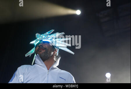 Britische band Jamiroquai führt live während der Mallorca live Festival in Magaluf, Calvia in der spanischen Insel Mallorca Stockfoto