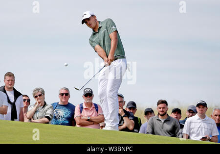 Südafrikas Christiaan Bezuidenhout im 7. grün während Tag vier der Aberdeen Standard Investitionen Scottish Open im Renaissance Club, North Berwick. Stockfoto