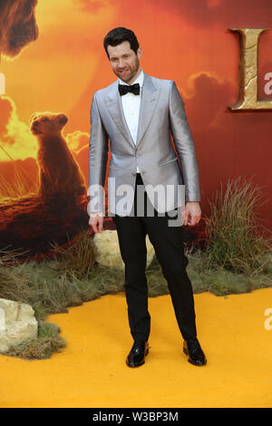 Billy Eichner besucht die Europäische Premiere von Disney's der König der Löwen im Odeon Leicester Square, London. Stockfoto