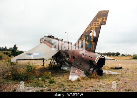 Old English Electric Lightning F3 abgebrochen Stockfoto