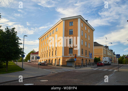 Stadtzentrum Oulu, Finnland Stockfoto