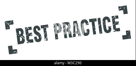 Best practice Stempel. best practice Square grunge unterzeichnen. best practice Stock Vektor