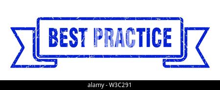 Best practice grunge Band. best practice best practice Banner anmelden. Stock Vektor
