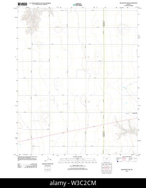 USGS TOPO Karte Kansas KS McDonald SW 20120907 TM Wiederherstellung Stockfoto