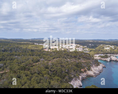 Luftaufnahme von butiful Landschaft in Menorca Spanien Stockfoto