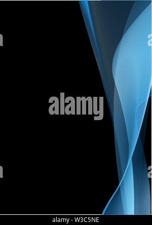 Dark Blue abstract vector Rauch Hintergrund Stock Vektor