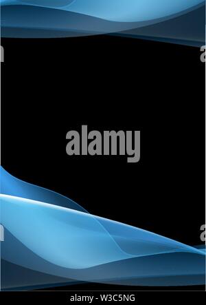 Dark Blue abstract vector Rauch Hintergrund. Vektor Design Stock Vektor