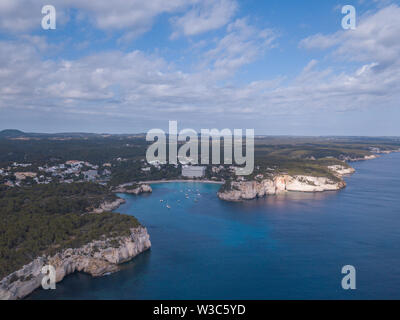 Luftaufnahme von butiful Landschaft in Menorca Spanien Stockfoto