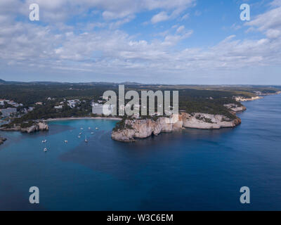 Luftaufnahme von butiful Landschaft in Menorca Spanien Stockfoto