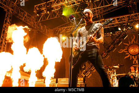 Sully Erna Leadsänger von Godsmack führt an Inkcarceration 7-13-2019 Stockfoto