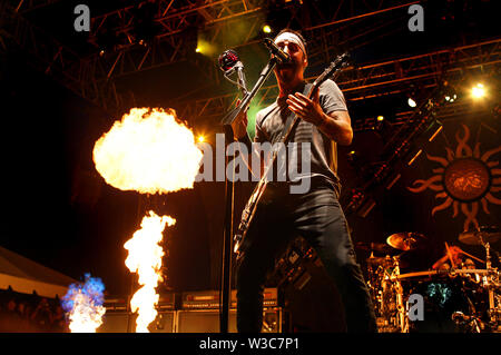 Sully Erna Leadsänger von Godsmack führt an Inkcarceration 7-13-2019 Stockfoto