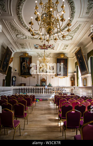 Guildhall Kammer in der Guildhall Museum, der in dem Roman Große Erwartungen von Charles Dickens, Rochester, Kent, England, UK, Funktion Stockfoto