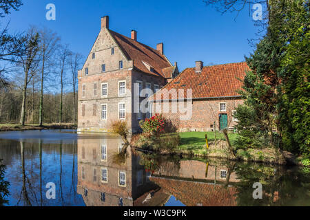 Garten und historische Haus Welbergen in Ochtrup, Deutschland Stockfoto