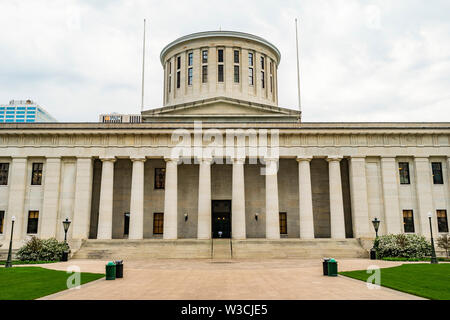 Columbus ist die Hauptstadt von Ohio und der Regierung Statehouse Stockfoto