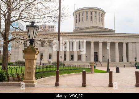 Columbus ist die Hauptstadt des Staates Ohio mit Sitz in der Regierung Statehouse Stockfoto