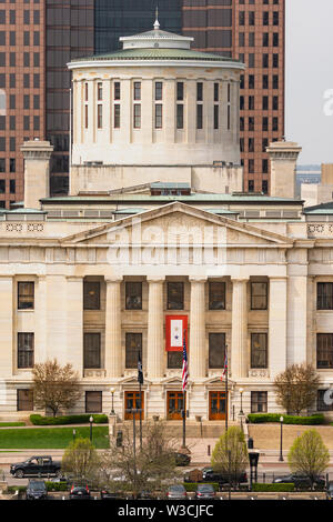 Columbus ist die Hauptstadt von Ohio und der Regierung Statehouse Stockfoto
