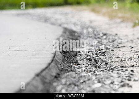 Arbeiten an der neuen Straße Baustelle Stockfoto