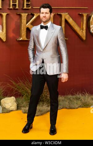 London, Großbritannien. 14. Juli 2019. Billy Eichner besucht die KING LION Europäische Premiere am Leicester Square. London, Großbritannien. 14/07/2019 | Verwendung der weltweiten Kredit: dpa Picture alliance/Alamy leben Nachrichten Stockfoto