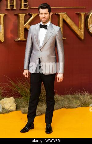 London, Großbritannien. 14. Juli 2019. Billy Eichner besucht die KING LION Europäische Premiere am Leicester Square. London, Großbritannien. 14/07/2019 | Verwendung der weltweiten Kredit: dpa Picture alliance/Alamy leben Nachrichten Stockfoto