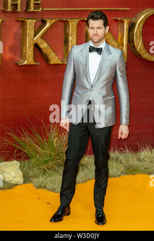 London, Vereinigtes Königreich. 14. Juli 2019. Billy Eichner besucht die 'König der Löwen' Europäische Premiere im Odeon Luxe, Leicester Square statt. Credit: Peter Manning/Alamy leben Nachrichten Stockfoto