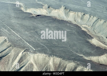 Hummingbird Glyphe auf die Nazca-linien in Peru Stockfoto
