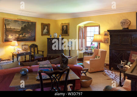 Historische Wohnzimmer, Salon, Cawdor Castle, Schottland, Vereinigtes Königreich Stockfoto