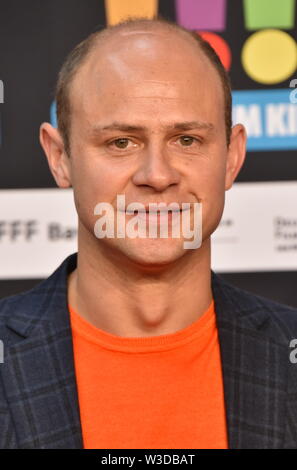 Köln, Deutschland. 13. Juli, 2019. Schauspieler Moritz Führmann kommt zur Premiere des Films sterben Drei!!! (Drei Ausrufezeichen) Quelle: Horst Galuschka/dpa/Alamy leben Nachrichten Stockfoto