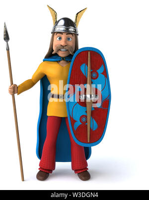 Spaß gaulois - 3D-Darstellung Stockfoto