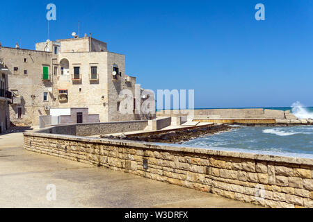 Italien, Apulien, Giovinazzo, der Promenade Stockfoto