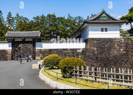 Japan, Honshu, Tokio, Hibiya, Imperial Palace, Sakuradamon Gate Stockfoto