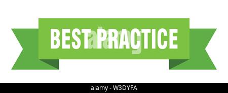 Best practice Ribbon. best practice isoliert unterzeichnen. best practice Banner Stock Vektor