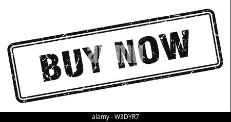 Jetzt Stempel kaufen. Jetzt square grunge Zeichen kaufen. Jetzt kaufen Stock Vektor