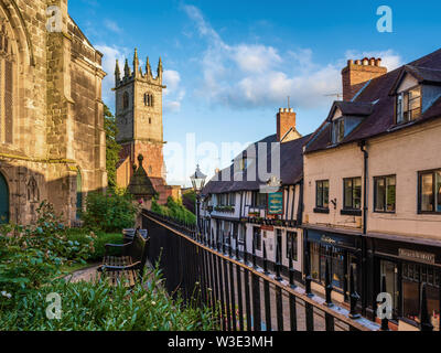 Fish Street, Shrewsbury, Shropshire, Großbritannien Stockfoto