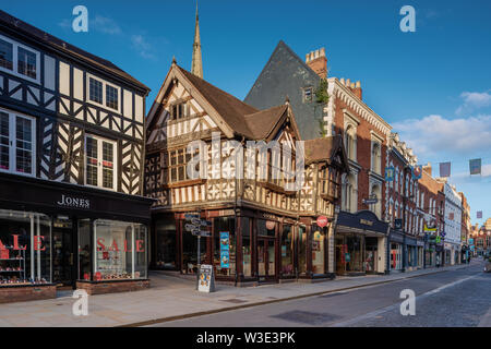 High Street, Shrewsbury, Shropshire, Großbritannien Stockfoto