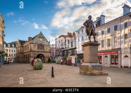 Robert Clive Statue, Shrewsbury, Shropshire, Großbritannien Stockfoto