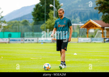 BRAMBERG AM WILDKOGEL, 15-07-2019, Ajax in Österreich. Vor der Saison 2019-2020. Ajax-player Siem de Jong während des Trainings. Stockfoto