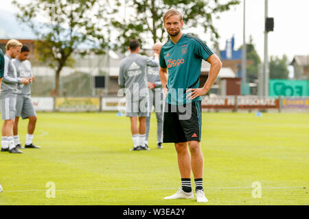 BRAMBERG AM WILDKOGEL, 15-07-2019, Ajax in Österreich. Vor der Saison 2019-2020. Ajax-player Siem de Jong während des Trainings. Stockfoto