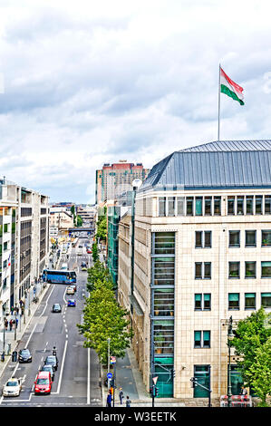 Berlin, Wilhelmstraße Richtung Charité Stockfoto