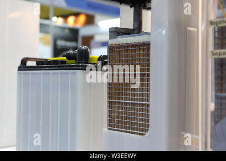 Innen oder Querschnitt der industrielle Akkus; Detail Komponenten Stockfoto