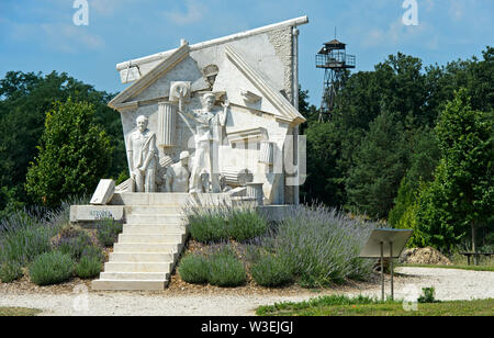 Der Durchbruch - Denkmal der Europäischen Freiheit von Miklos Melocco, Paneuropäische Picknick Memorial Park, Fertörakos, Ungarn Stockfoto