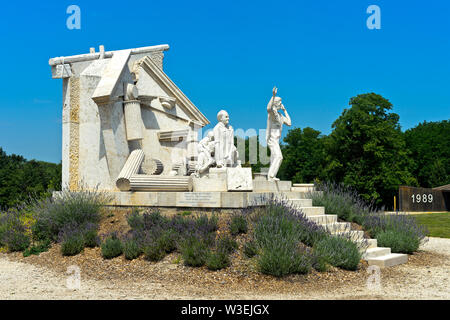 Der Durchbruch - Denkmal der Europäischen Freiheit von Miklos Melocco, Paneuropäische Picknick Memorial Park, Fertörakos, Ungarn Stockfoto