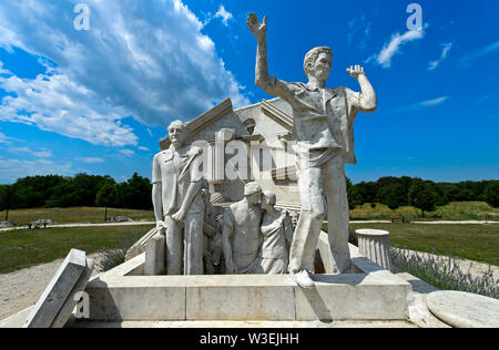 Der Durchbruch - Denkmal der Europäischen Freiheit von Miklos Melocco, Paneuropäische Picknick Memorial Park, Fertörakos, Ungarn Stockfoto