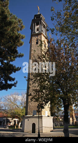 Turmuhr in Prilep. Mazedonien Stockfoto