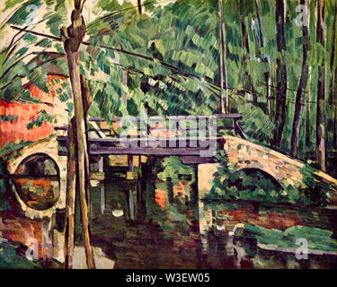 Brücke in Maincy, Pont de Maincy, von Paul Cezanne, 1879, Musee d