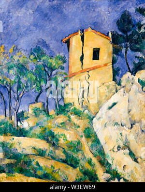 Paul Cézanne, das Haus mit der gebrochenen Wänden, Landschaftsmalerei, 1892-1894 Stockfoto